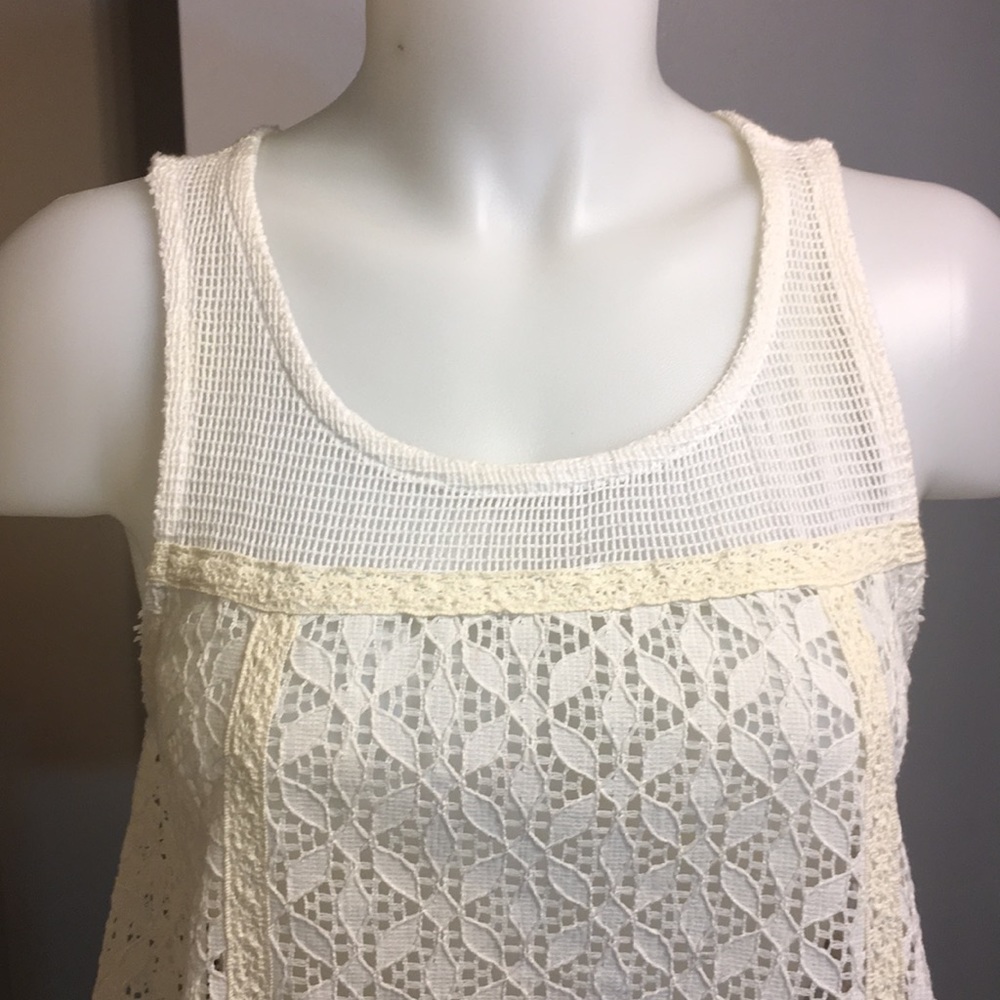 Like New Free People Lace Cropped top - Picture 6 of 8